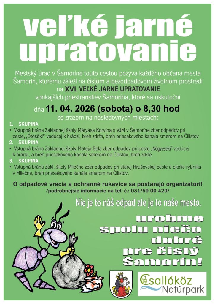 Veľké jarné upratovanie 2026